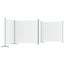 vidaXL 4-Panel Room Divider White 698x180 cm Fabric Carousel 4