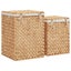 vidaXL Laundry Baskets 2 pcs Water Hyacinth Carousel 5
