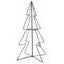 vidaXL Christmas Cone Tree 160 LEDs Indoor and Outdoor 78x120 cm Carousel 2