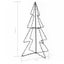 vidaXL Christmas Cone Tree 160 LEDs Indoor and Outdoor 78x120 cm Carousel 4