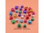 50-300PCS DIY Handmade Crafts Xmas New Year Ornament Gift Mix Colors Loose Carousel 7