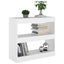vidaXL Book Cabinet/Room Divider White 80x30x72 cm Carousel 5