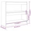 vidaXL Book Cabinet/Room Divider White 80x30x72 cm Carousel 7