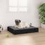 vidaXL Dog Bed Black 61.5x49x9 cm Solid Wood Pine Carousel 1