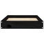 vidaXL Dog Bed Black 61.5x49x9 cm Solid Wood Pine Carousel 4