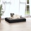 vidaXL Dog Bed Black 61.5x49x9 cm Solid Wood Pine Carousel 5
