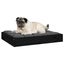 vidaXL Dog Bed Black 61.5x49x9 cm Solid Wood Pine Carousel 6