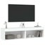vidaXL TV Cabinets with LED Lights 2 pcs White 60x30x30 cm Carousel 6