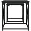 vidaXL Nesting Coffee Tables 2 pcs Black Engineered Wood Carousel 6
