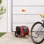 vidaXL Pet Bike Trailer Red and Grey Oxford Fabric and Iron Carousel 1