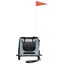 vidaXL Pet Bike Trailer Grey and Black Oxford Fabric and Iron Carousel 4