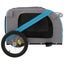 vidaXL Pet Bike Trailer Blue and Grey Oxford Fabric and Iron Carousel 7