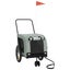 vidaXL Pet Bike Trailer Grey and Black Oxford Fabric and Iron Carousel 2