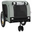 vidaXL Pet Bike Trailer Grey and Black Oxford Fabric and Iron Carousel 4