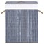 vidaXL Bamboo Laundry Basket with Single Section Grey 83 L Carousel 4