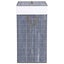 vidaXL Bamboo Laundry Basket with Single Section Grey 83 L Carousel 5