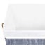 vidaXL Bamboo Laundry Basket with Single Section Grey 83 L Carousel 7