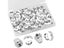 30/50 Pieces Pin Backs Locking Pin Backs For Enamel Pins Metal Pin Backs Carousel 3