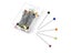 50/100Pcs Fashion Sewing Needles Colored Glass/Ceramics Head Bead Pin Stitch Carousel 1
