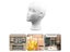 1PCS New Female Male Styrofoam Mannequin Head Model Holder Stand Rack Carousel 3