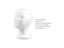 Lightweight White Foam Female Mannequin Head For Hat Glasses Display Carousel 5