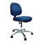 Buro Image Office Task Chair with Polished Aluminium Base, Blue Fabric, Assem... Carousel 1