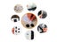 20mm Dots Hooks Loops Strong Self Adhesive Fastener Tape For Double Sided Carousel 7
