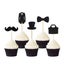 Cake Design Decorating Cupcake Topper Moustache Dad *Local Buy* Carousel 6