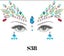 Adhesive Eye Face Gems Jewels Rhinestone (S38) Carousel 1