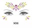 Adhesive Eye Face Gems Jewels Rhinestone (S34) Carousel 1