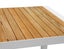 Living Culture Nimbus Aluminium Teak Outdoor Dining Table White Carousel 4