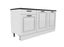 1800mm Wide Base cabinet Shaker style High Gloss kitchenette Carousel 2