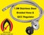 LPG QCC Gas Regulator with 1.5m Stainless Steel Braided Hose 1/4" Swivel Nut Carousel 1