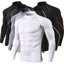 Men Sport T-shirt Quick Dry Bodybuilding Running Shirt Long Sleeve Carousel 2