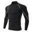 Men Sport T-shirt Quick Dry Bodybuilding Running Shirt Long Sleeve Carousel 3