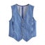 Women's Denim Vest Fashion Denim Sleeveless Vests For Women Carousel 1