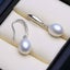 925 Sterling Silver White Pearl Jewellery Set "Addison" Carousel 6