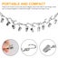 25pcs Curtain Clips with S Hooks, Stainless Steel Gutter Hanging Clamp for Carousel 7