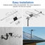 4K 1080P HDTV Outdoor TV Antenna Digital Amplified 360 Receive UHF VHF 200 Carousel 5