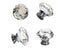 2Pcs/Set 30mm Diamond Crystal Cabinet Pulls For Kitchen Wardrobe Carousel 7