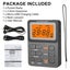 Portable AM FM Radio, Mini Digital Tuning Radio with Rechargeable Battery, Carousel 9