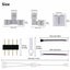 95pcs 10mm Solderless 4-Pin Connector Clip for 5050 RGB LED Strip Light Pow Carousel 7