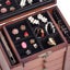 Large Wooden Jewellery Box Rings Display Case Cabinet Necklace Storage Oragnizer Carousel 5