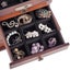 Large Wooden Jewellery Box Rings Display Case Cabinet Necklace Storage Oragnizer Carousel 6