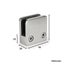 Square Clamp Glass Clamp Steel Joiner Bracket Balustrade Pool Fencing Clamps Carousel 3