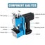 Cordless Automatic Bag Sewing Machine Stitching Closer w/ 1 Battery Carousel 6