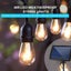 15 LED 48FT Solar Power Festoon String Lights Wedding Party Garden WaterProof Carousel 2