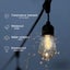 15 LED 48FT Solar Power Festoon String Lights Wedding Party Garden WaterProof Carousel 3