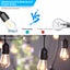 15 LED 48FT Solar Power Festoon String Lights Wedding Party Garden WaterProof Carousel 7