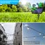 15 LED 48FT Solar Power Festoon String Lights Wedding Party Garden WaterProof Carousel 8